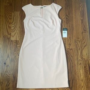 Lauren Ralph Lauren Women's Light Pink Midi Dress